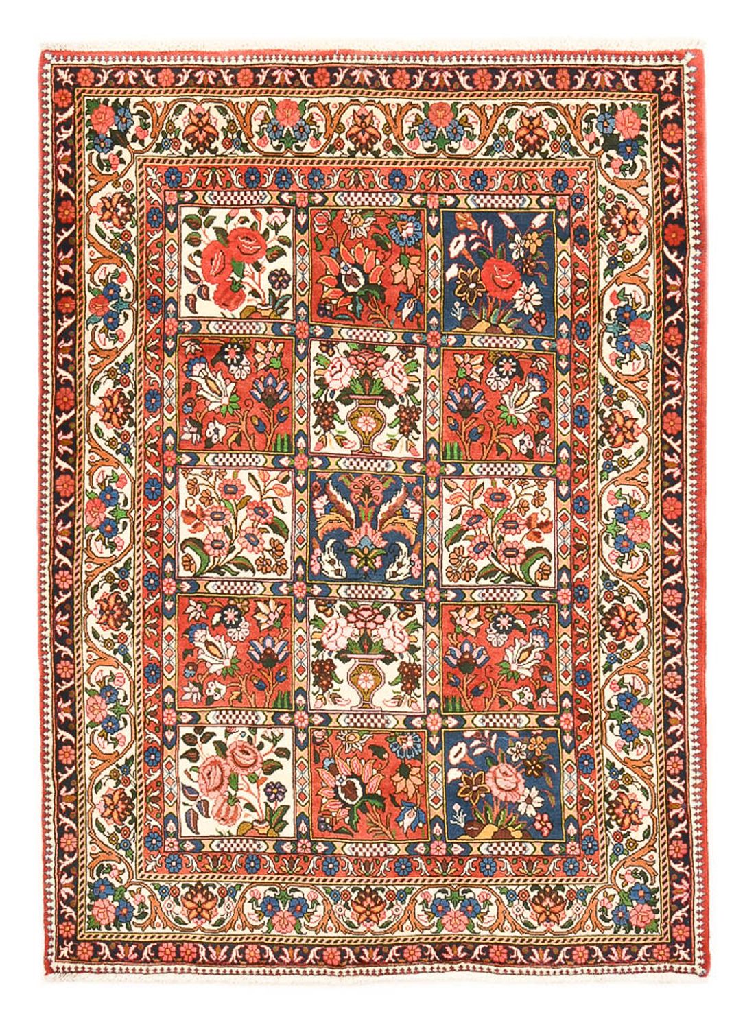 Tapis persan - Nomadic - 195 x 139 cm - multicolore