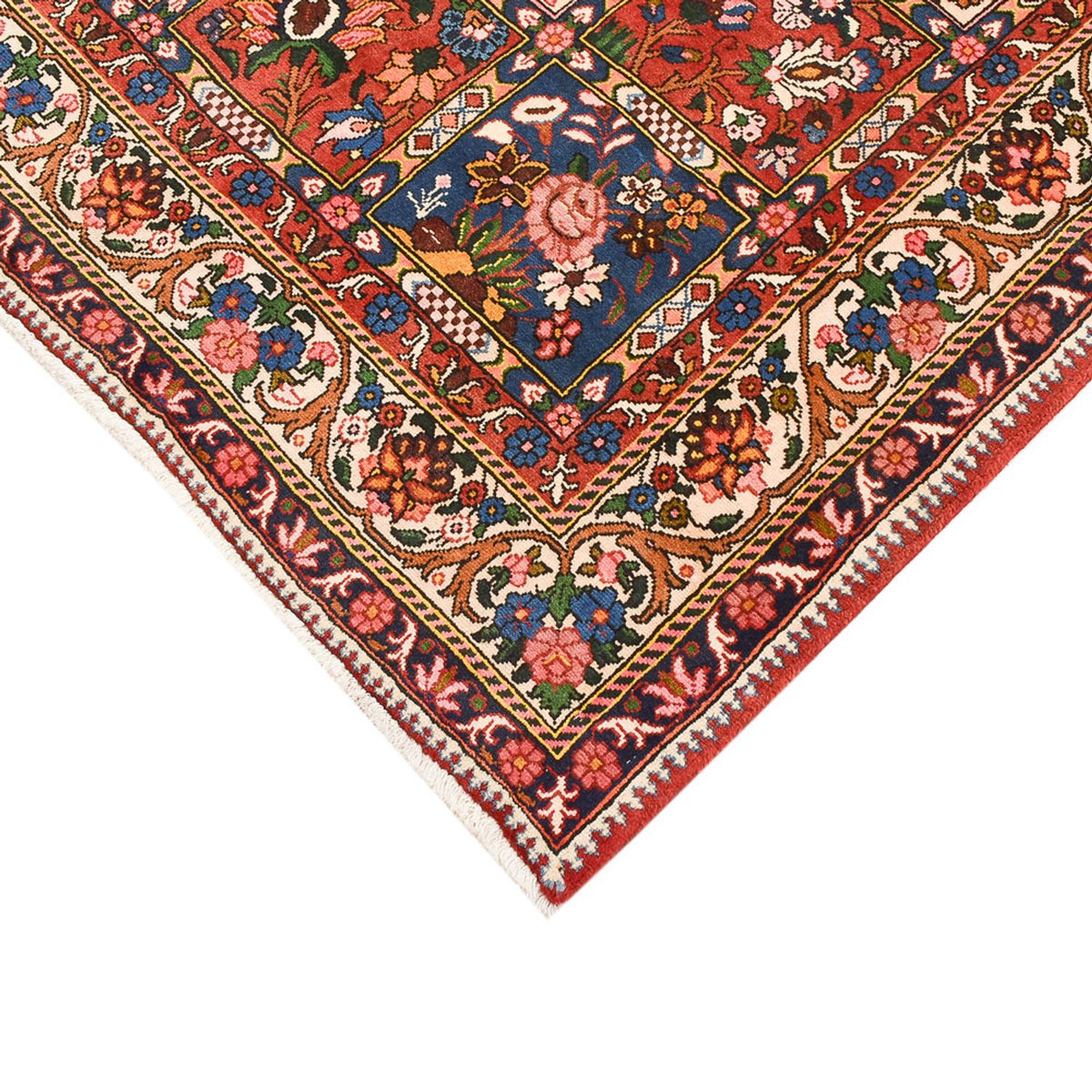 Tapis persan - Nomadic - 195 x 139 cm - multicolore