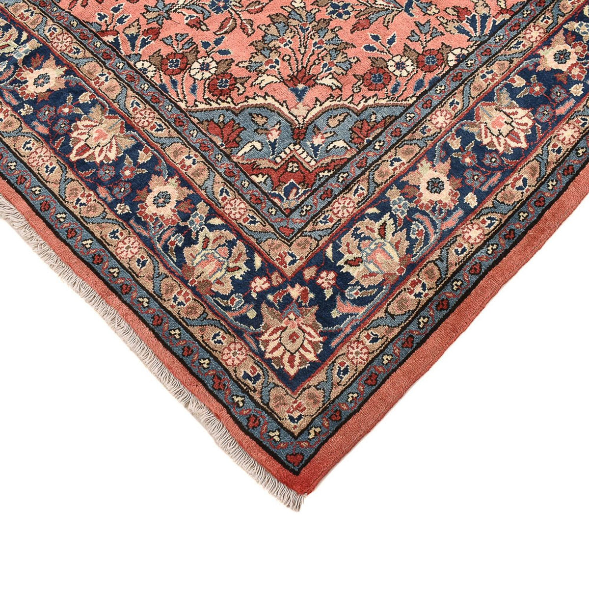 Tapis persan - Nomadic - 222 x 208 cm - rose