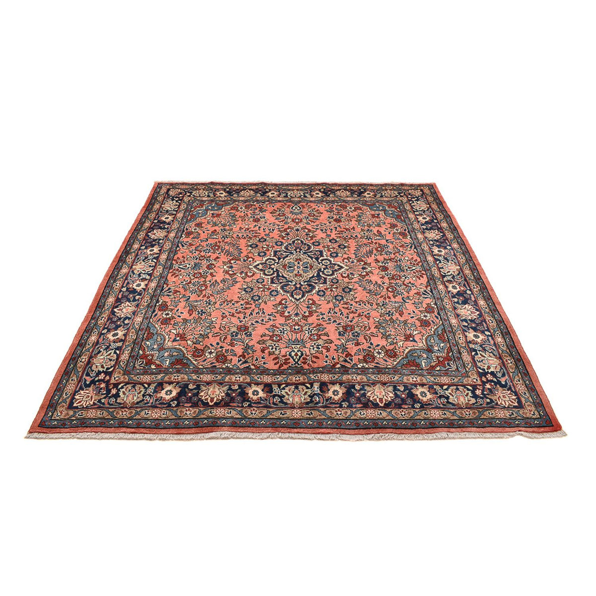 Tapis persan - Nomadic - 222 x 208 cm - rose