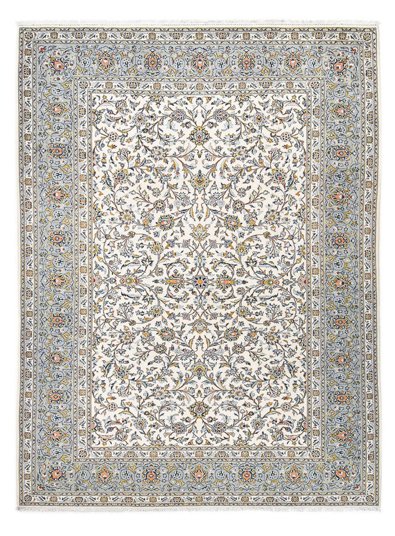 Tapis persan - Keshan - Royal - 332 x 248 cm - gris clair