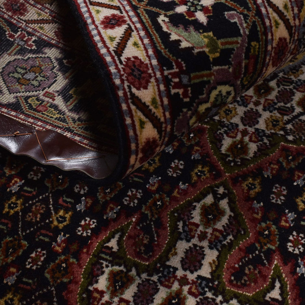 Tapis persan - Tabriz - Royal - 202 x 150 cm - marron foncé