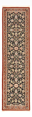 Tapis de couloir Tapis persan - Ghom - Royal - 196 x 54 cm - bleu foncé