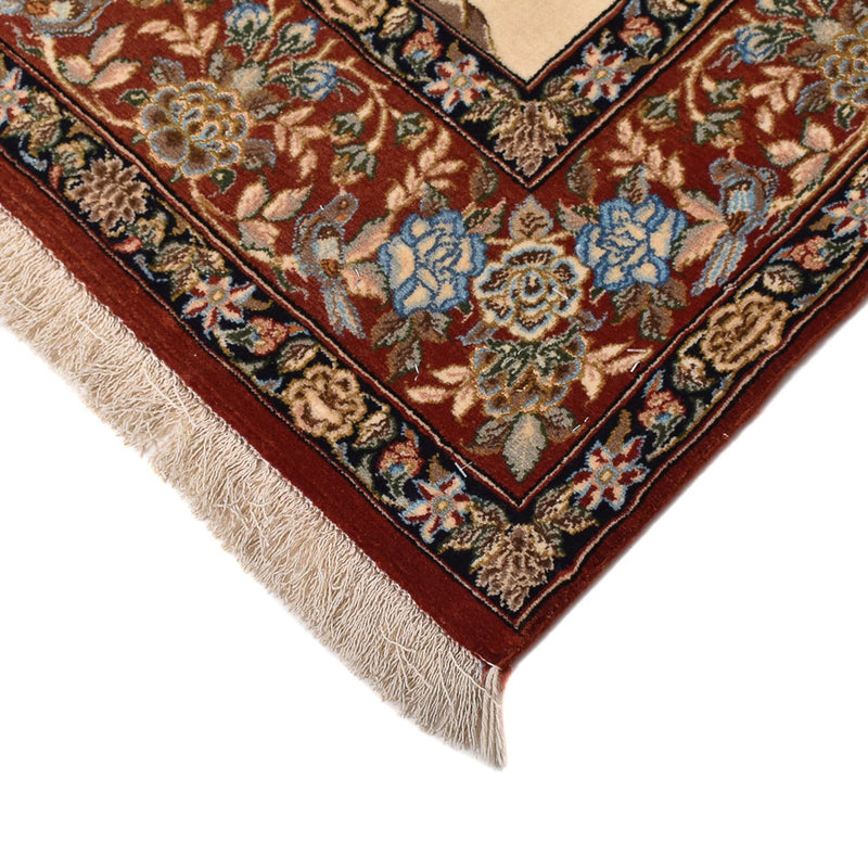 Tapis persan - Ghom - Royal - 201 x 129 cm - beige clair