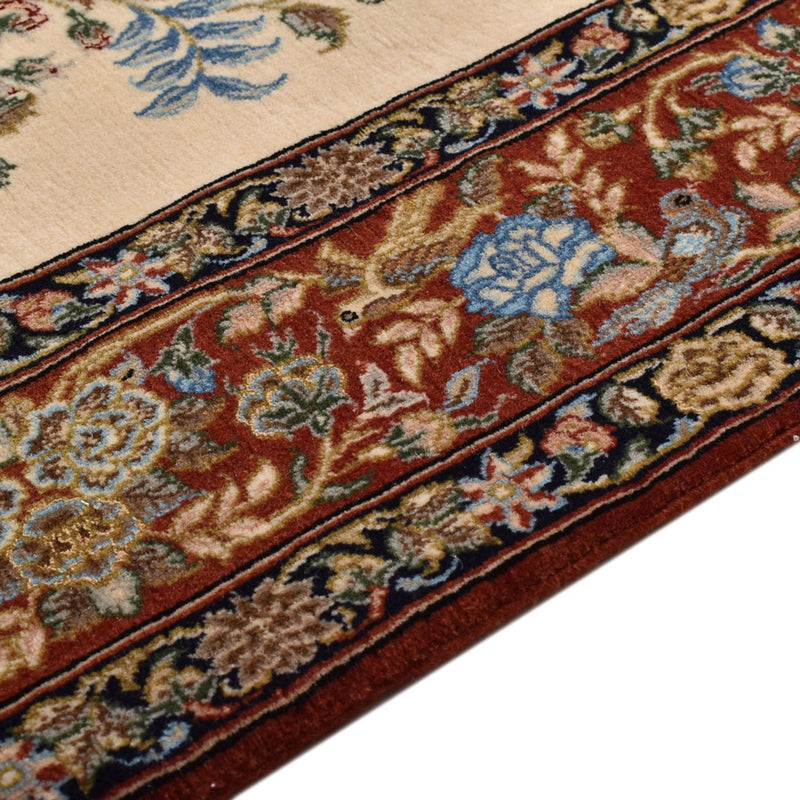 Tapis persan - Ghom - Royal - 201 x 129 cm - beige clair