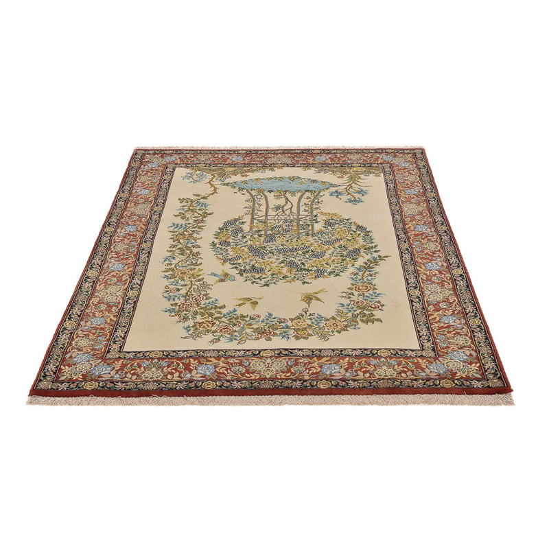Tapis persan - Ghom - Royal - 201 x 129 cm - beige clair