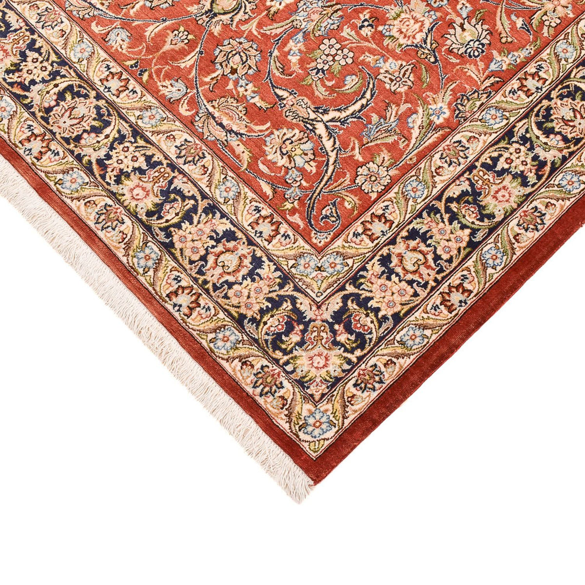 Tapis persan - Ghom - Royal - 207 x 134 cm - rouge