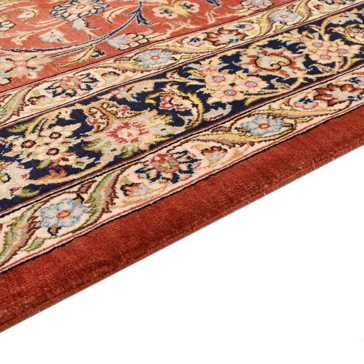 Tapis persan - Ghom - Royal - 207 x 134 cm - rouge