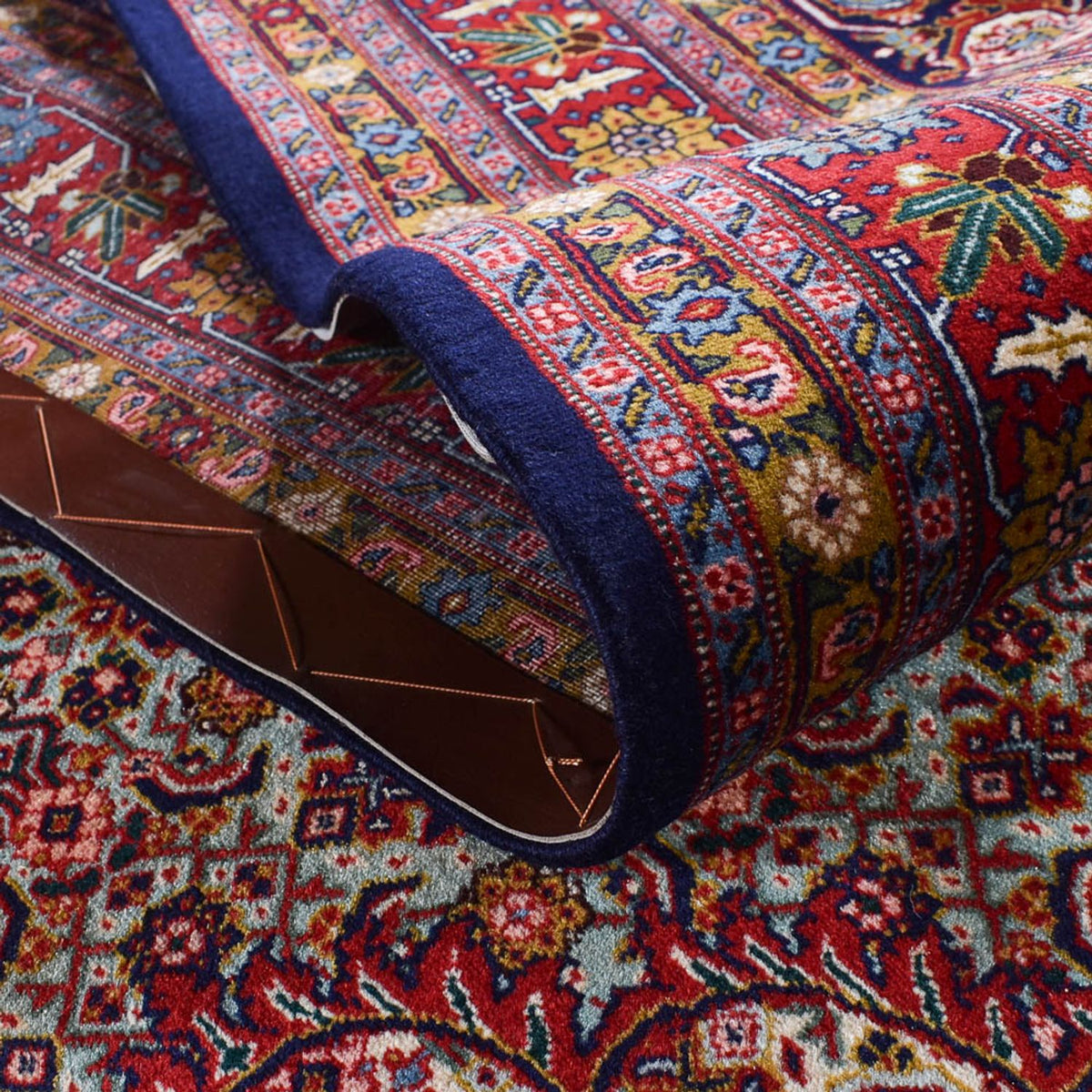 Tapis persan - Tabriz - 416 x 284 cm - rouge bordeaux