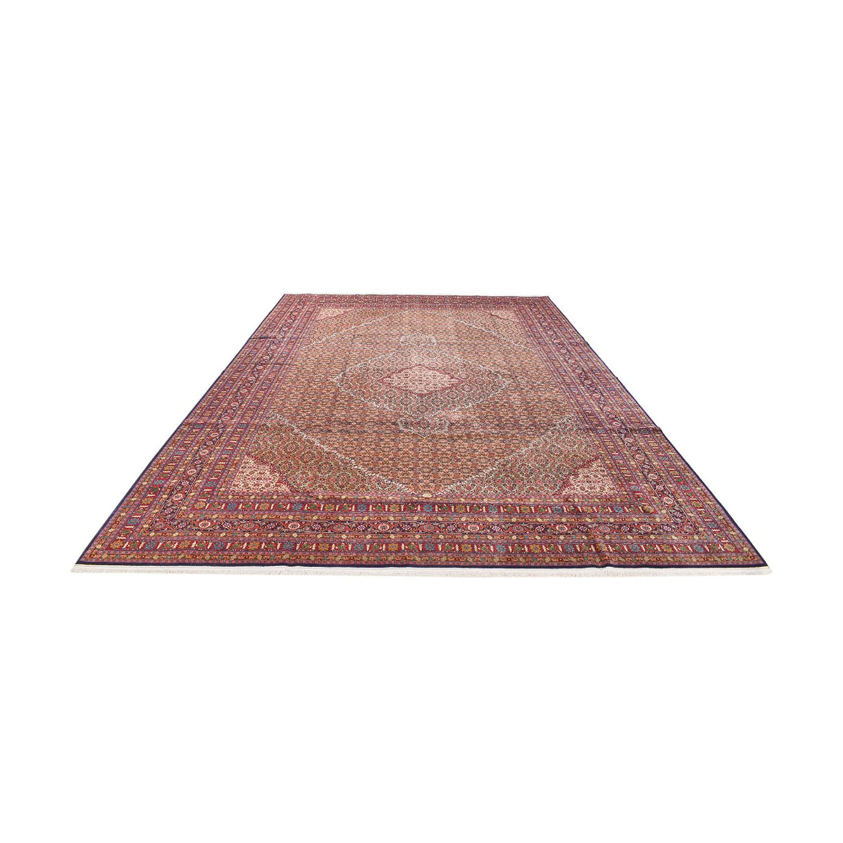 Tapis persan - Tabriz - 416 x 284 cm - rouge bordeaux