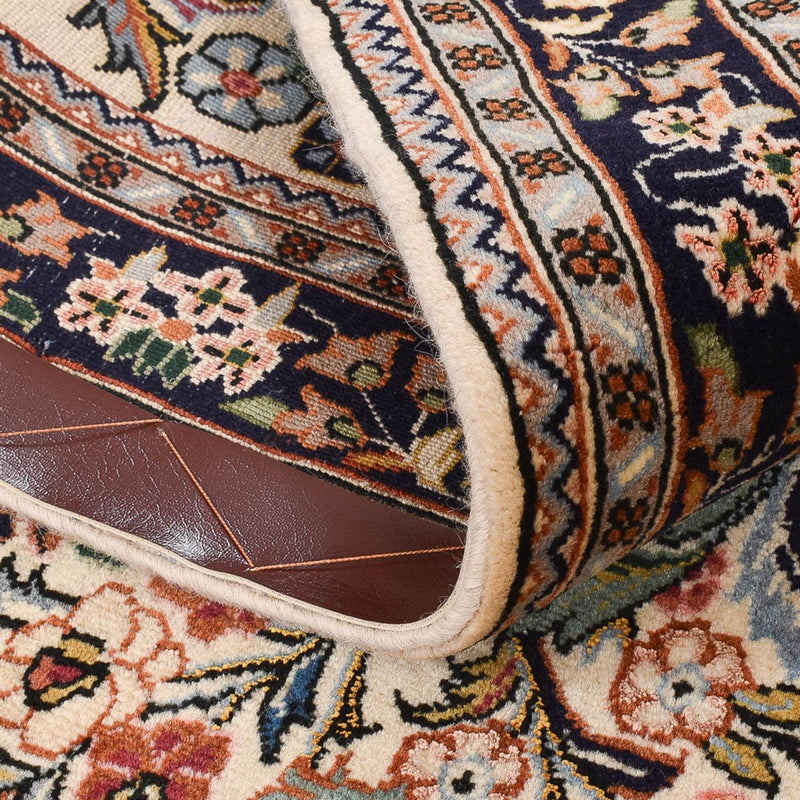 Tapis de couloir Tapis persan - Ghom - 360 x 74 cm - sable