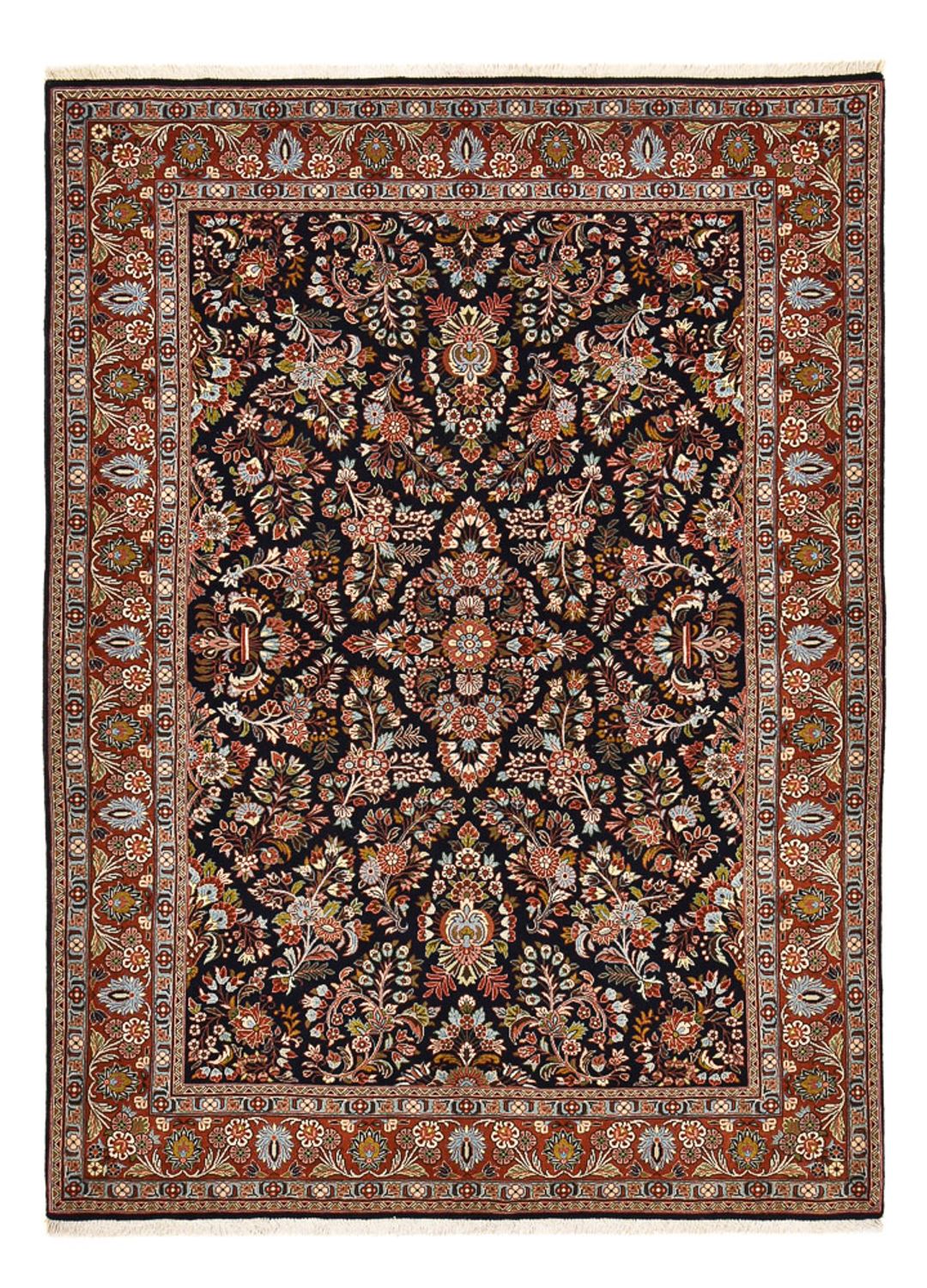 Tapis persan - Classique - 243 x 172 cm - bleu foncé