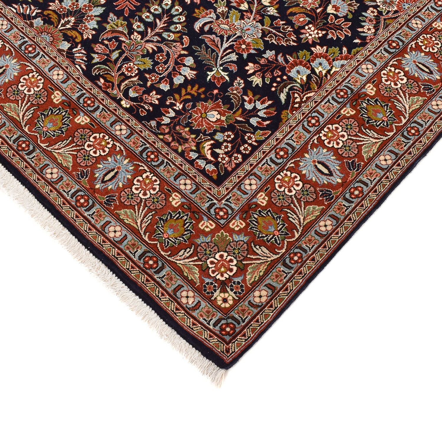Tapis persan - Classique - 243 x 172 cm - bleu foncé