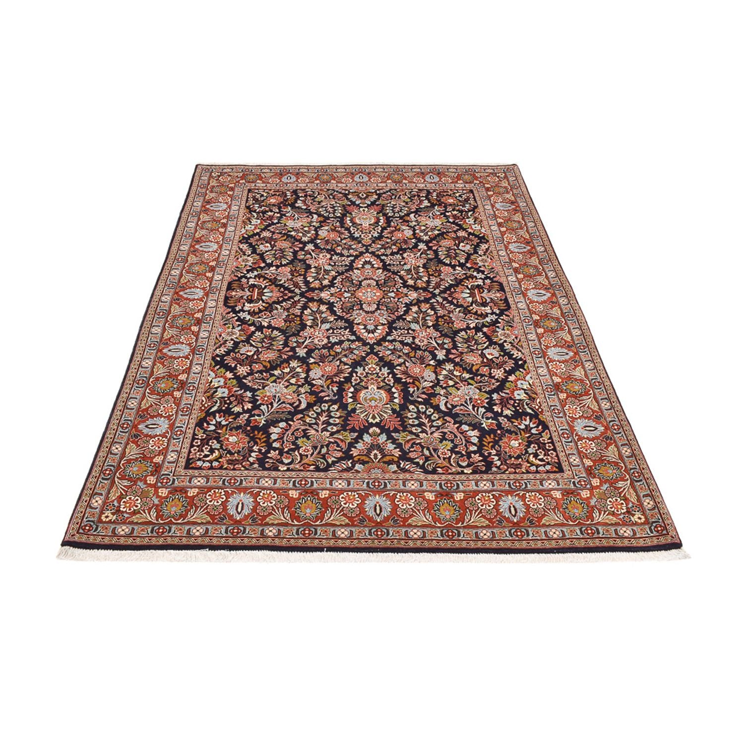 Tapis persan - Classique - 243 x 172 cm - bleu foncé