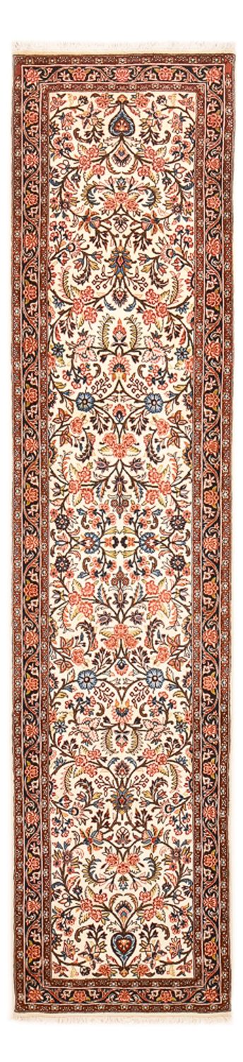 Tapis de couloir Tapis persan - Bidjar - 328 x 73 cm - beige