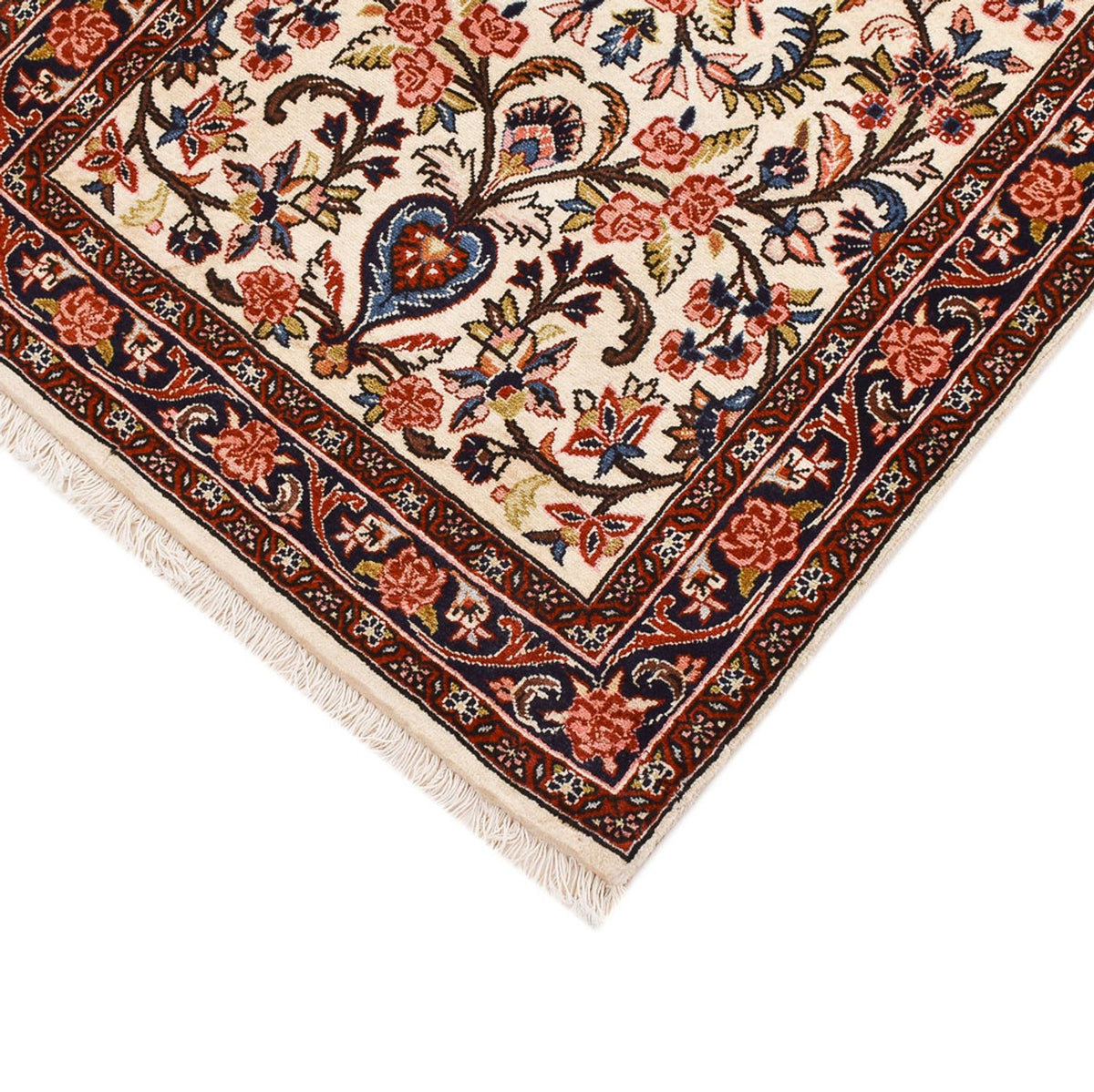 Tapis de couloir Tapis persan - Bidjar - 328 x 73 cm - beige