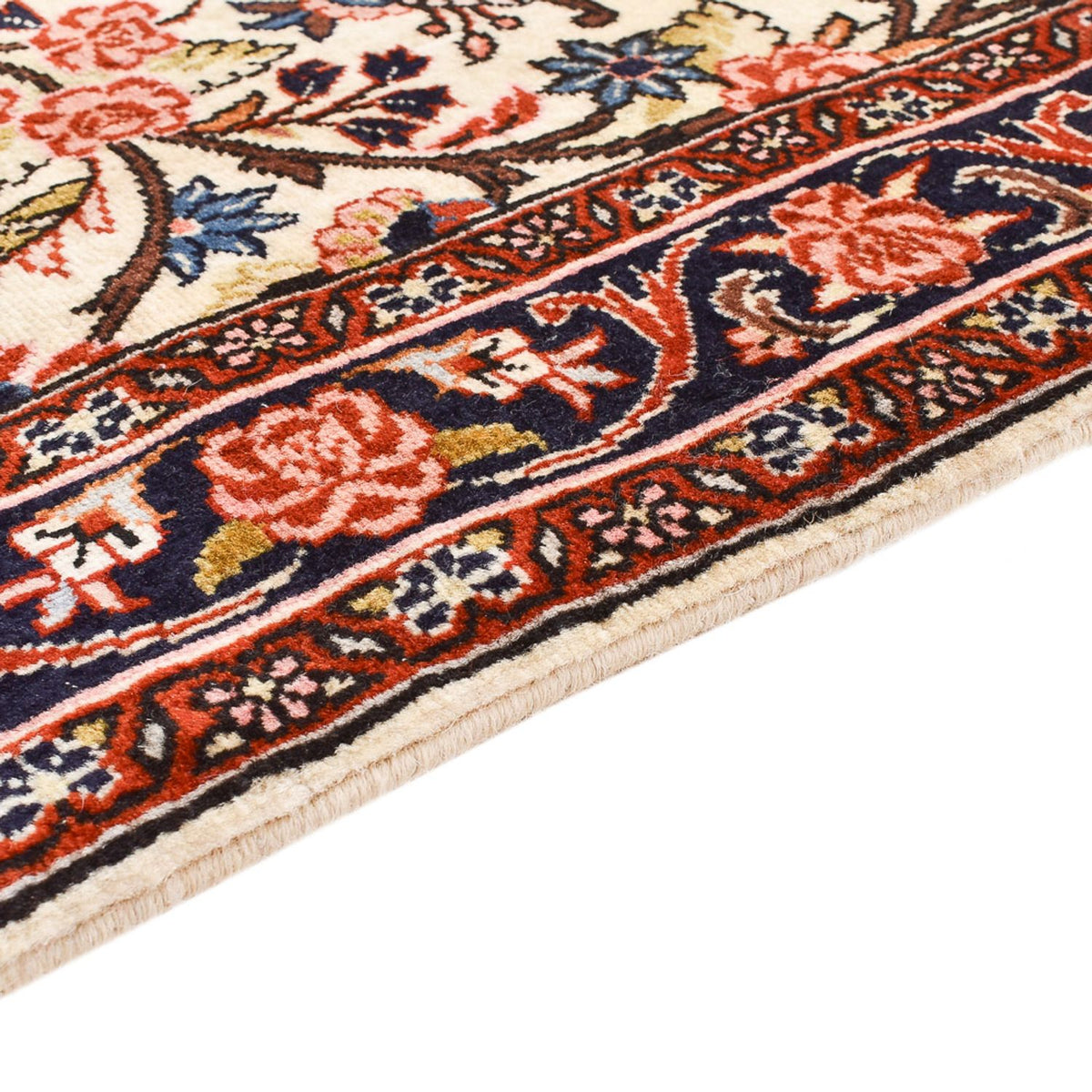 Tapis de couloir Tapis persan - Bidjar - 328 x 73 cm - beige
