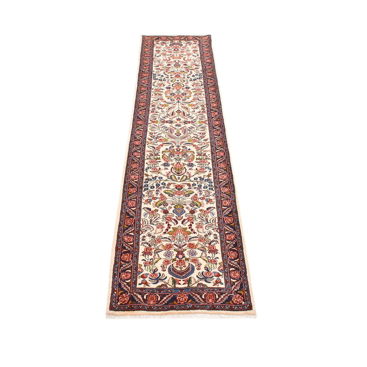 Tapis de couloir Tapis persan - Bidjar - 280 x 62 cm - beige
