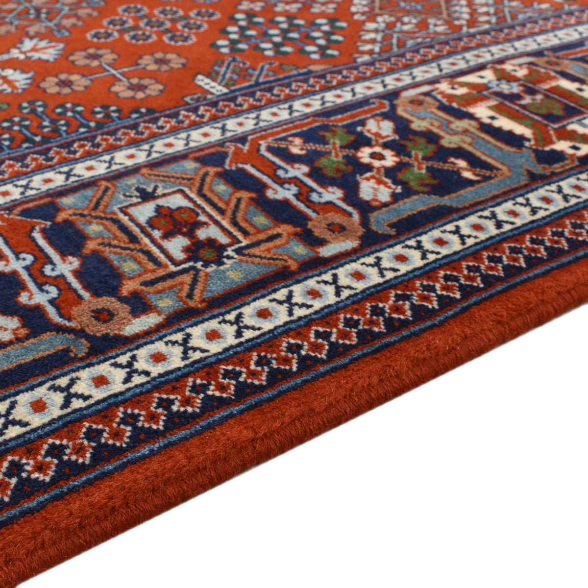 Tapis persan - Nomadic - 242 x 170 cm - rouille