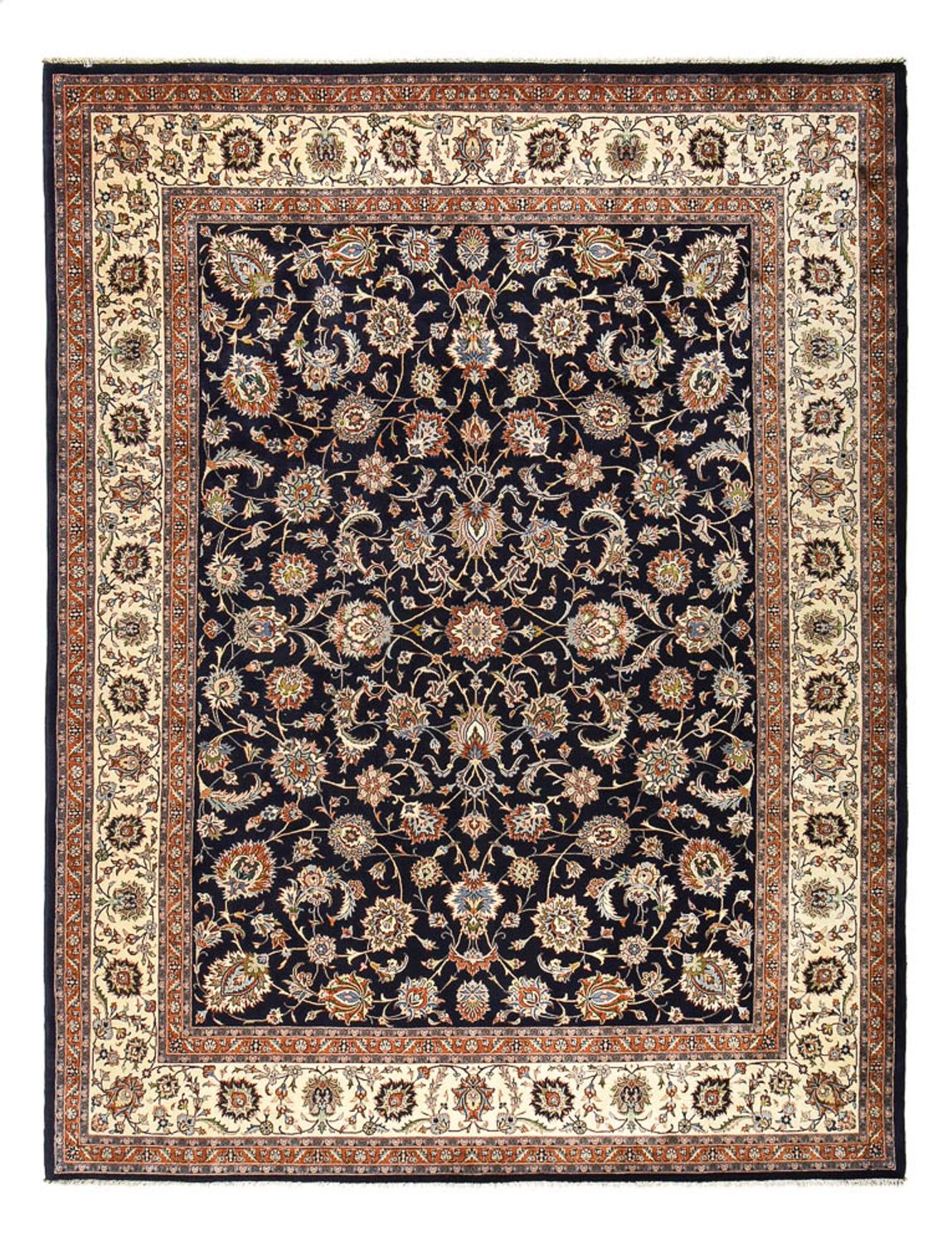 Tapis persan - Classique - Royal - 396 x 296 cm - bleu foncé