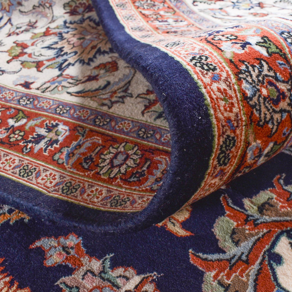 Tapis persan - Classique - 588 x 400 cm - bleu foncé