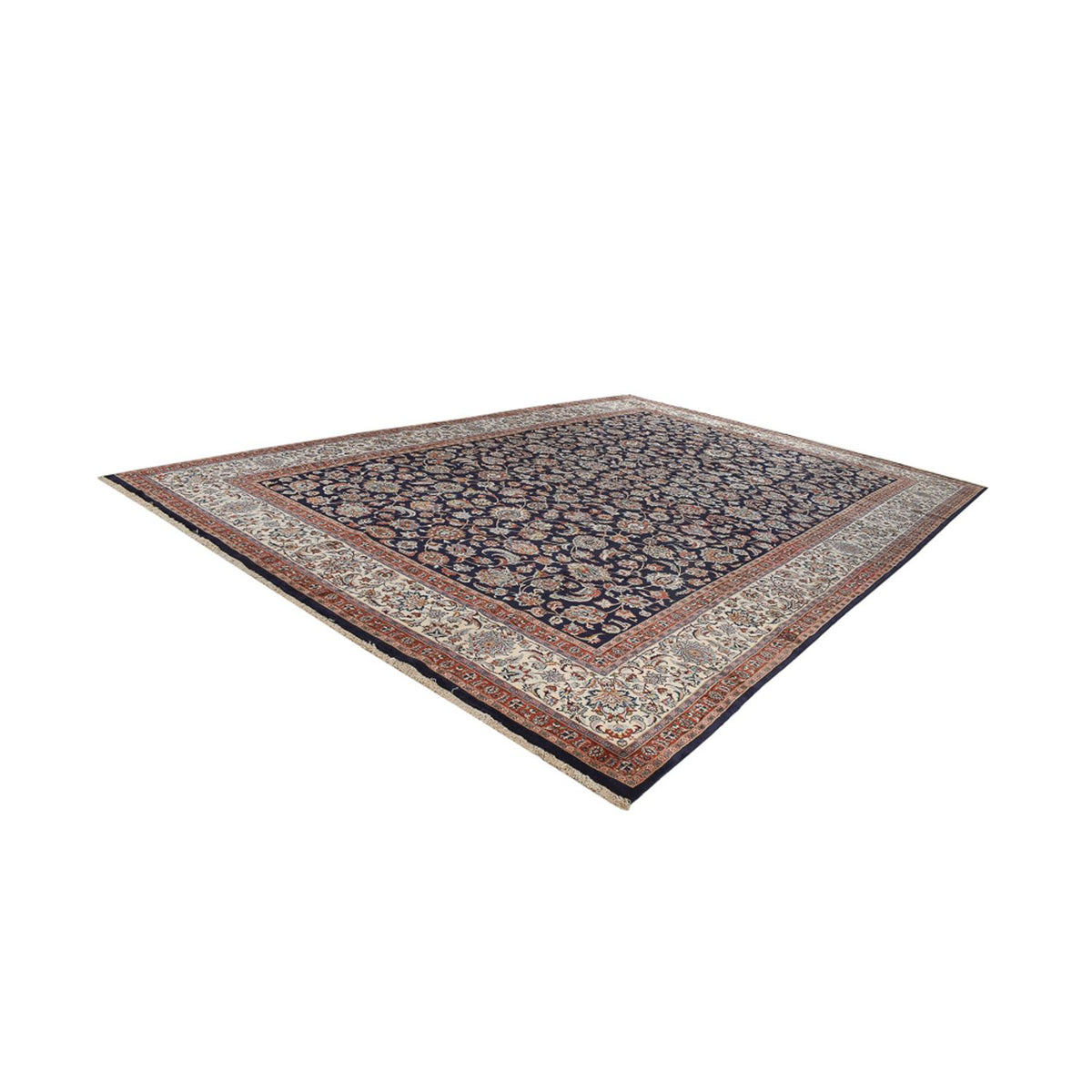 Tapis persan - Classique - 588 x 400 cm - bleu foncé