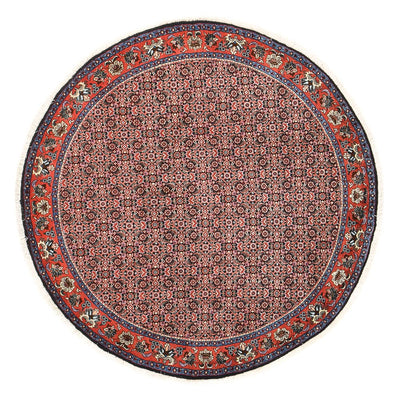 Tapis persan - Bidjar ronde  - 153 x 153 cm - rouge clair