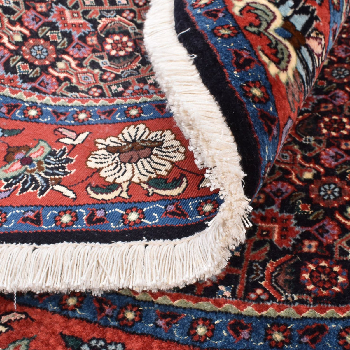 Tapis persan - Bidjar ronde  - 153 x 153 cm - rouge clair