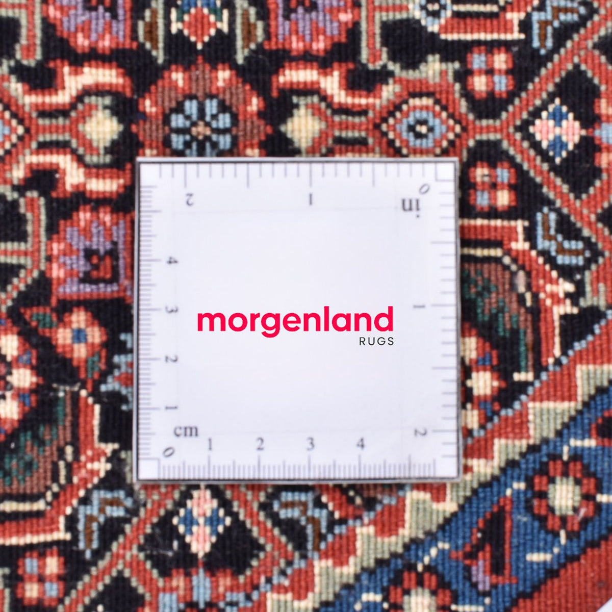 Tapis persan - Bidjar ronde  - 153 x 153 cm - rouge clair