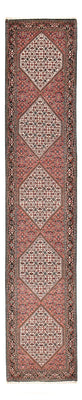 Tapis de couloir Tapis persan - Bidjar - 400 x 83 cm - rouge clair