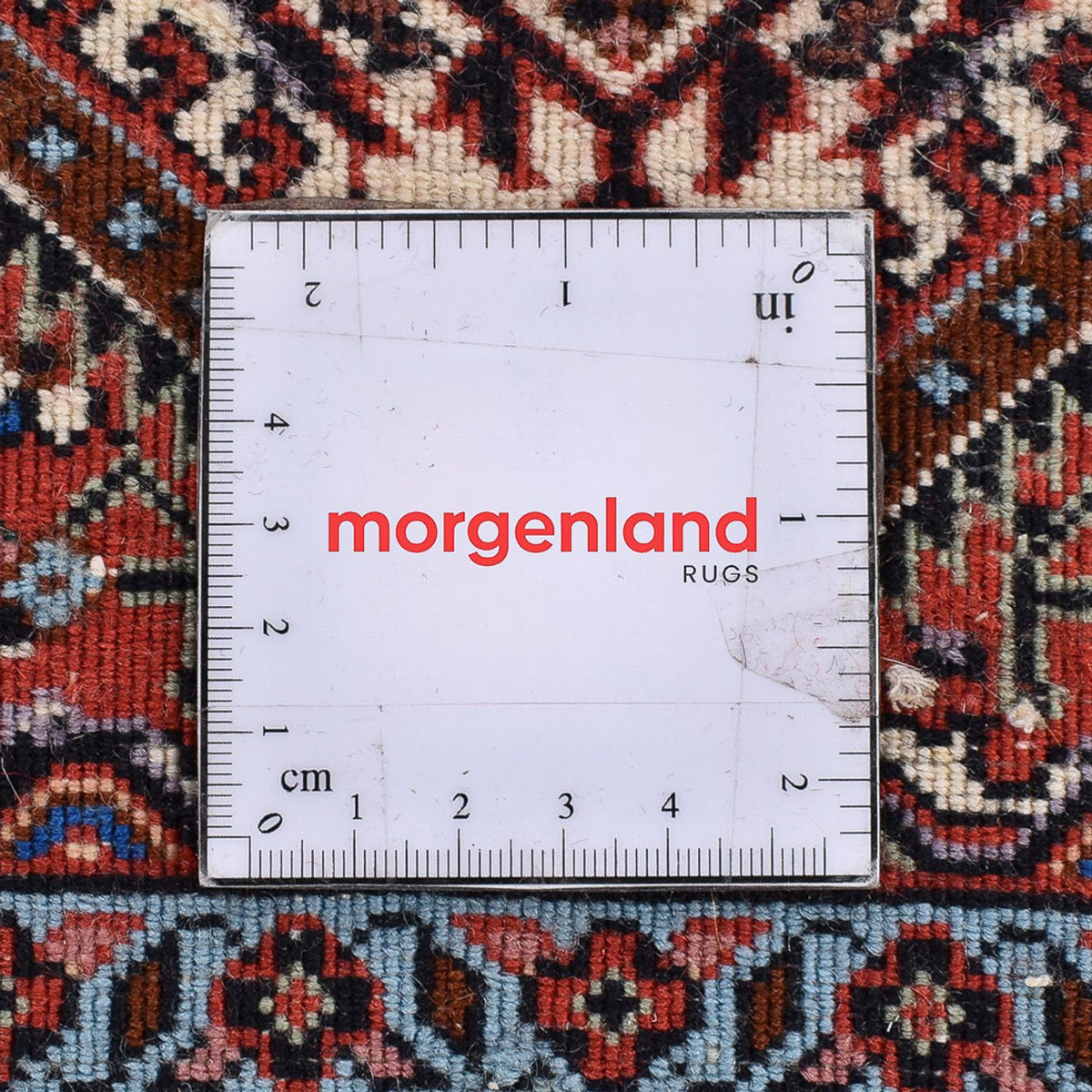 Tapis de couloir Tapis persan - Bidjar - 400 x 83 cm - rouge clair