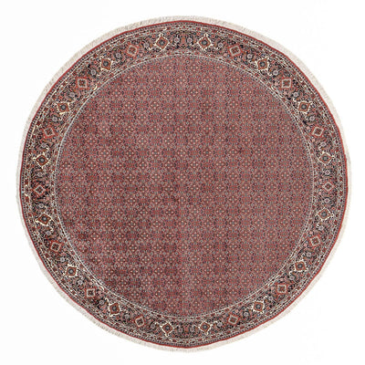 Tapis persan - Bidjar ronde  - 300 x 300 cm - rouge clair