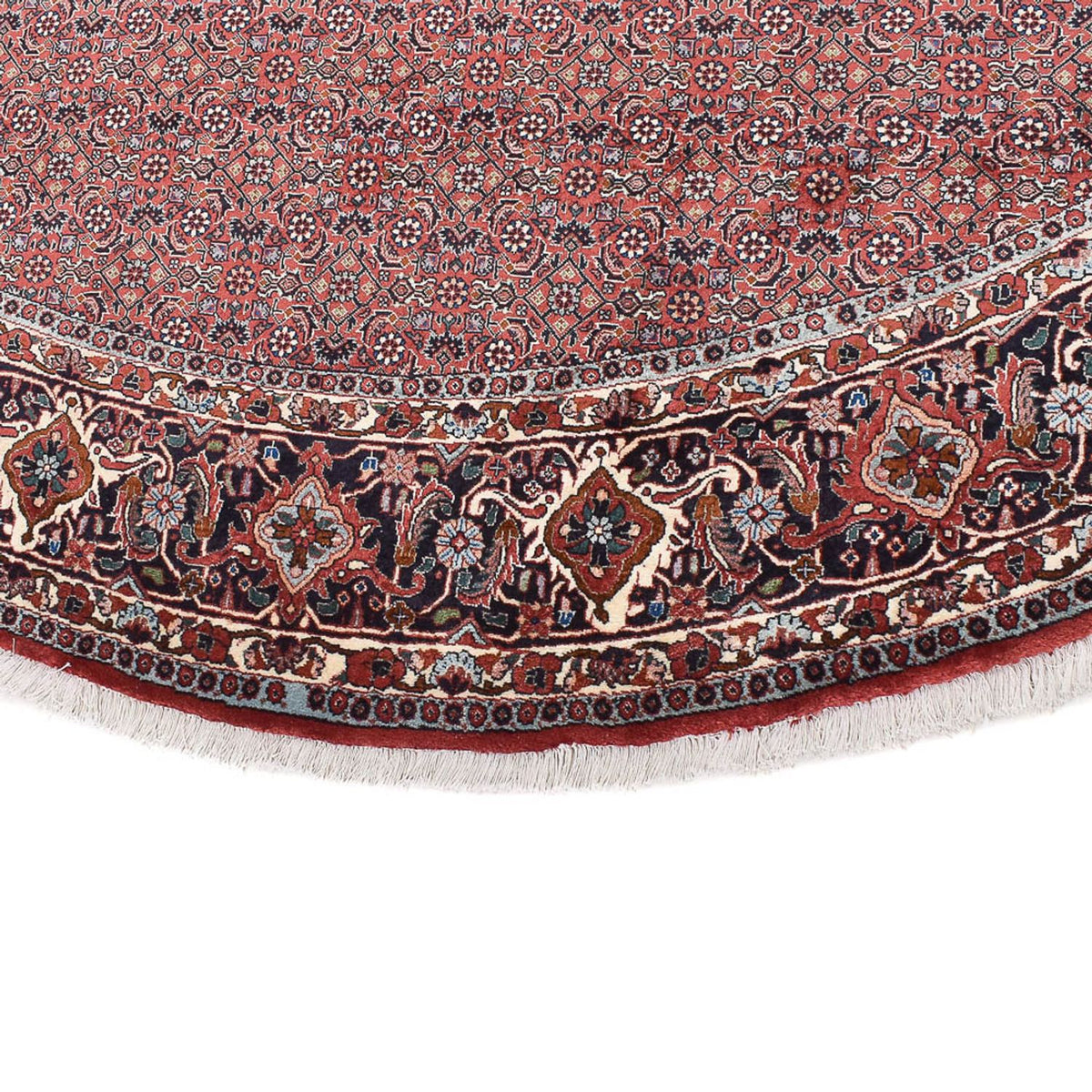 Tapis persan - Bidjar ronde  - 300 x 300 cm - rouge clair