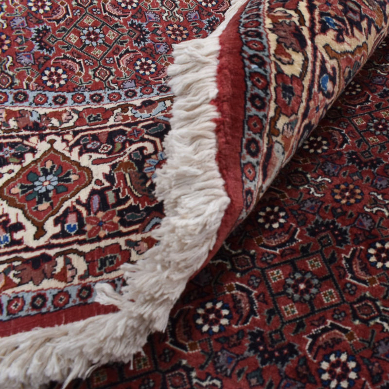 Tapis persan - Bidjar ronde  - 300 x 300 cm - rouge clair