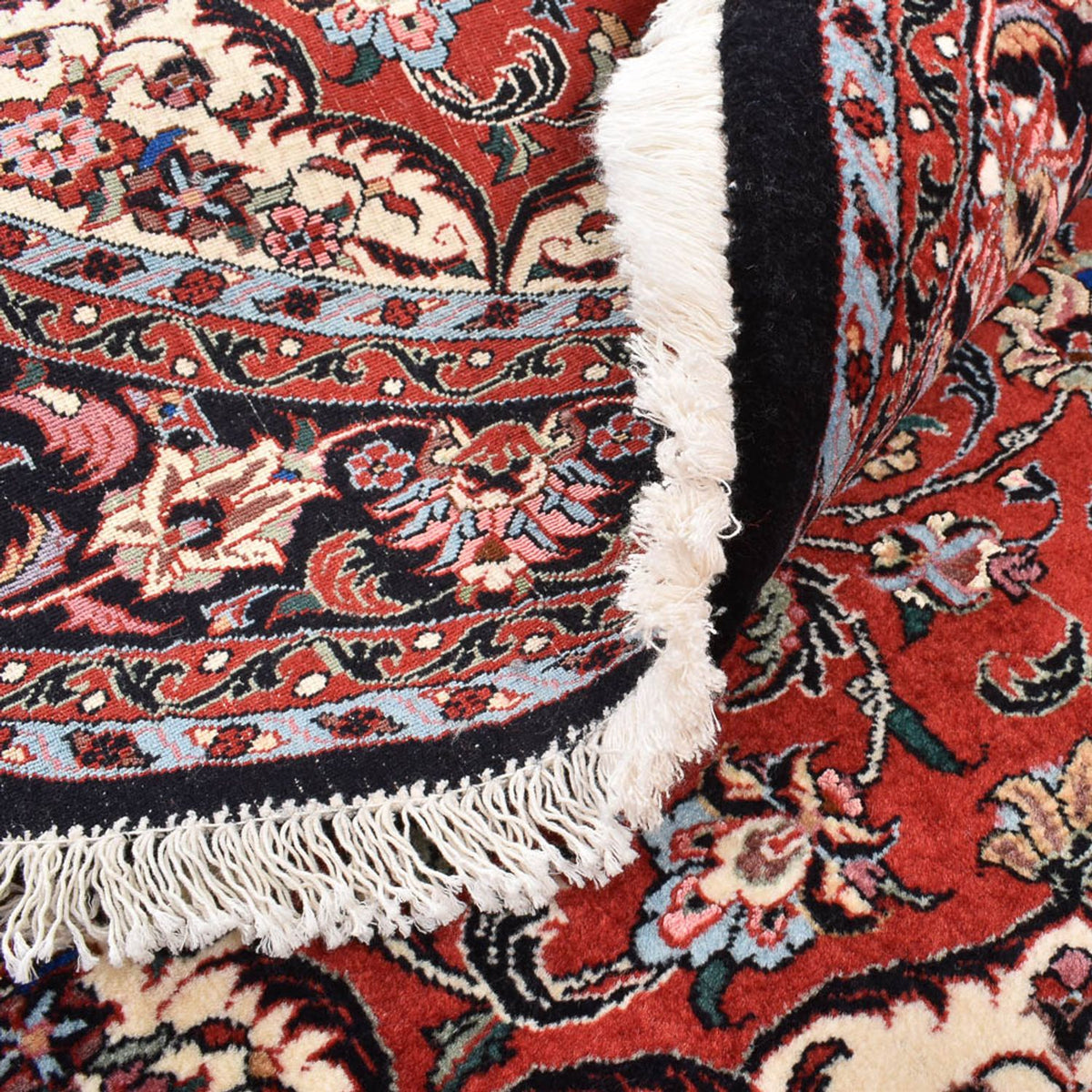 Tapis persan - Bidjar ronde  - 150 x 150 cm - rouge