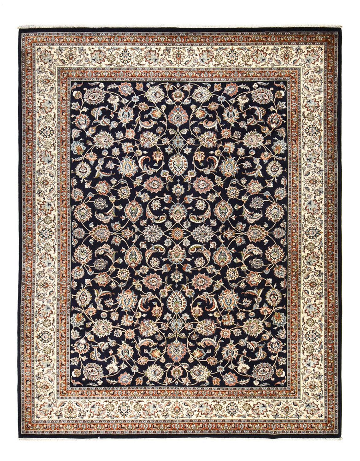 Tapis persan - Classique - Royal - 392 x 288 cm - bleu foncé