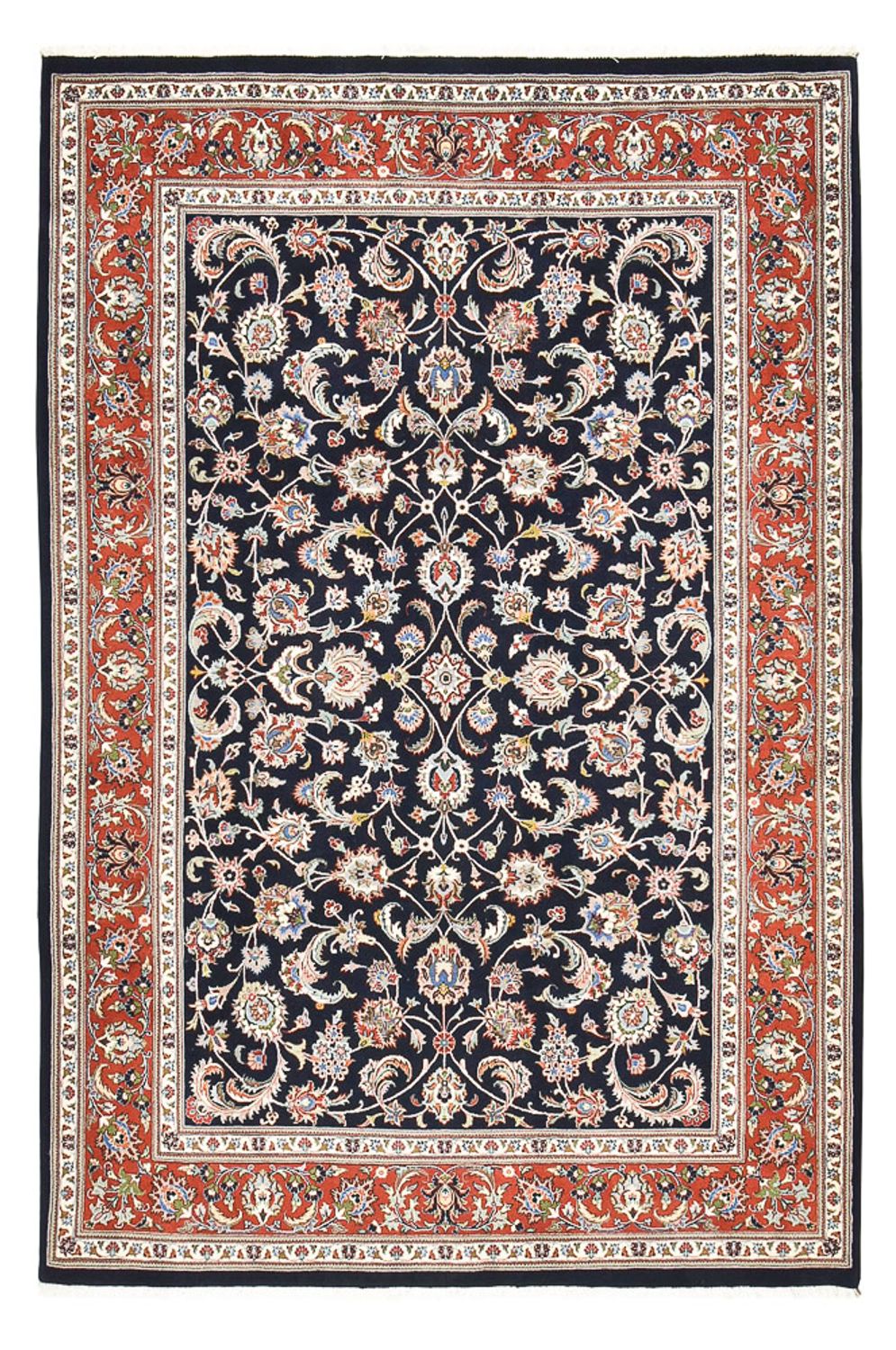 Tapis persan - Classique - 291 x 197 cm - bleu foncé