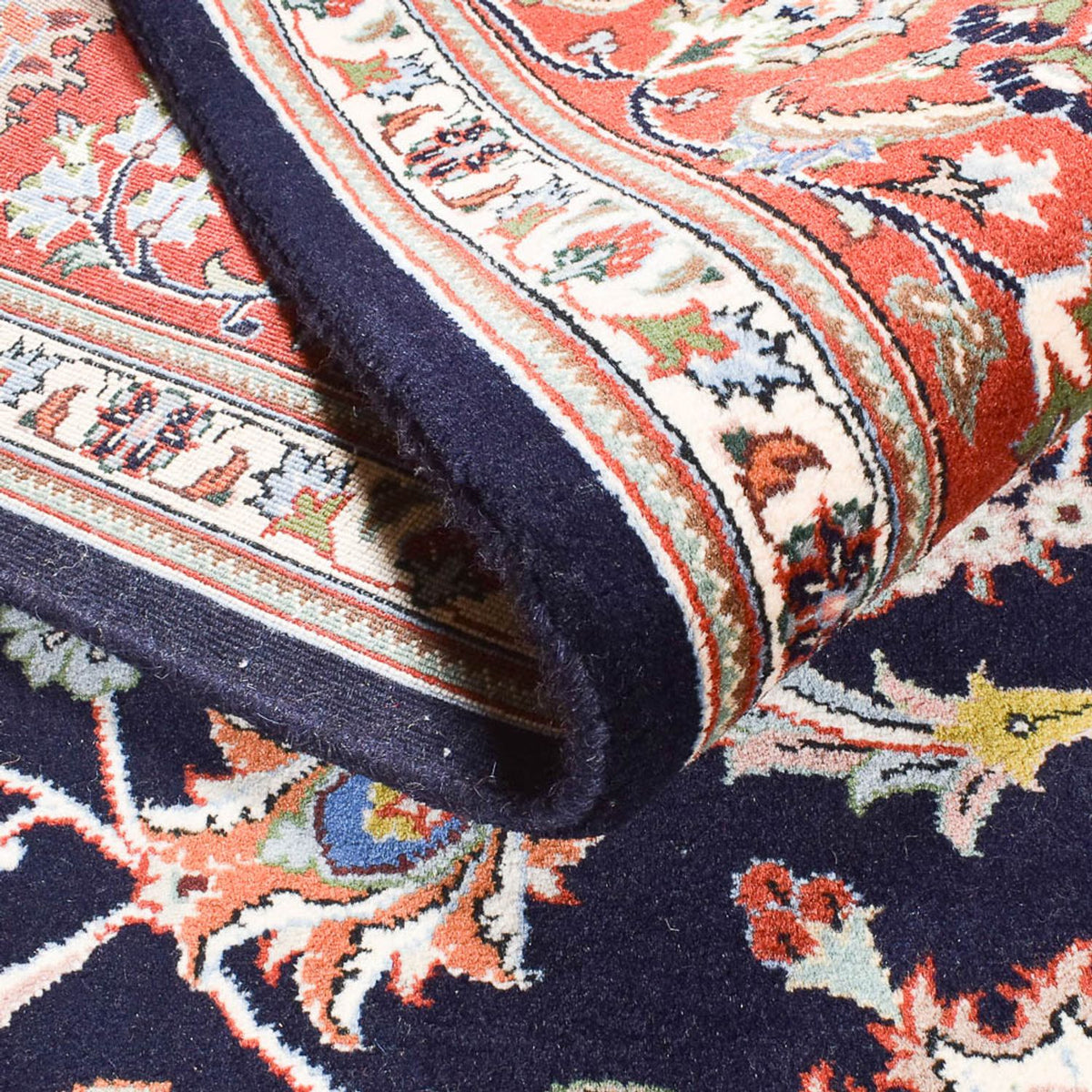 Tapis persan - Classique - 291 x 197 cm - bleu foncé