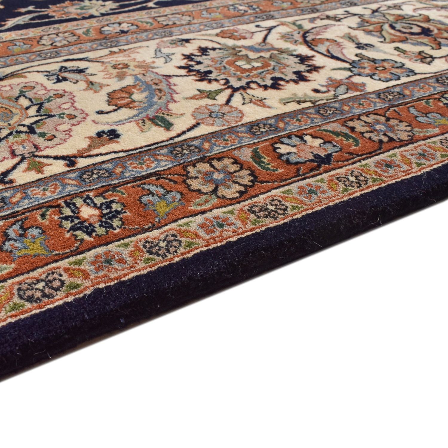 Tapis persan - Classique - Royal - 400 x 298 cm - bleu foncé