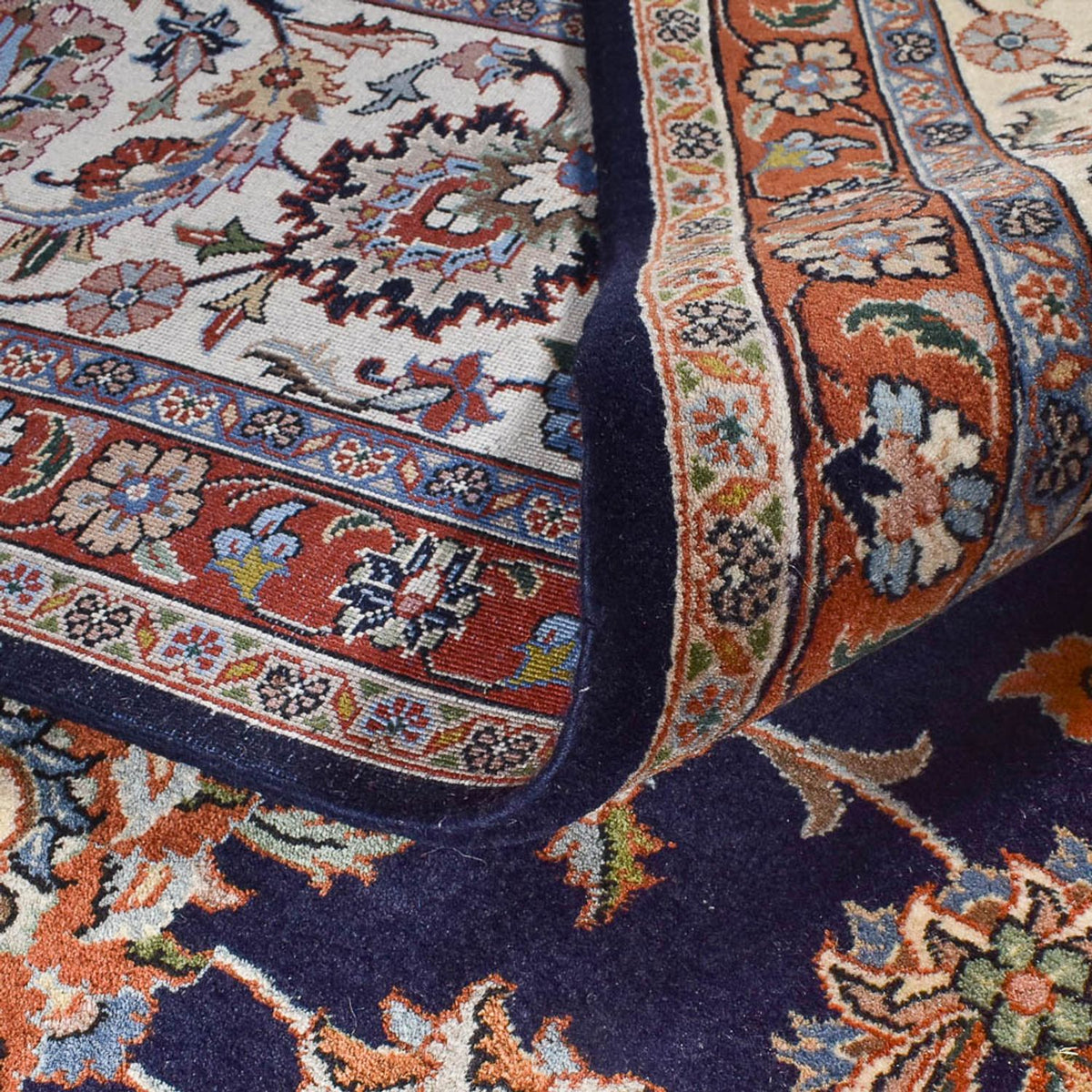 Tapis persan - Classique - Royal - 400 x 298 cm - bleu foncé