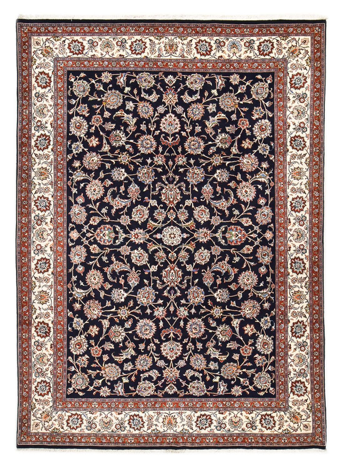 Tapis persan - Classique - Royal - 347 x 248 cm - bleu foncé