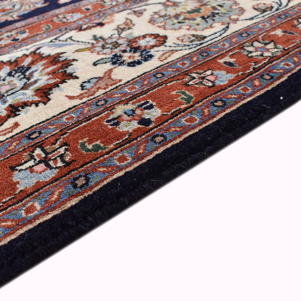 Tapis persan - Classique - Royal - 347 x 248 cm - bleu foncé