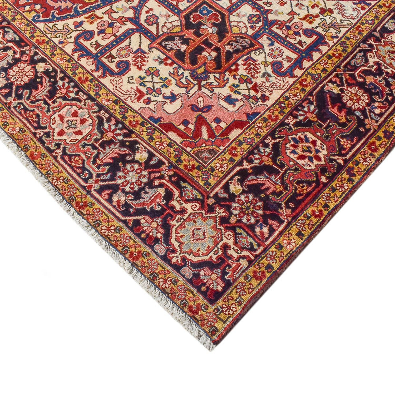 Tapis persan - Nomadic - 335 x 255 cm - rouge bordeaux
