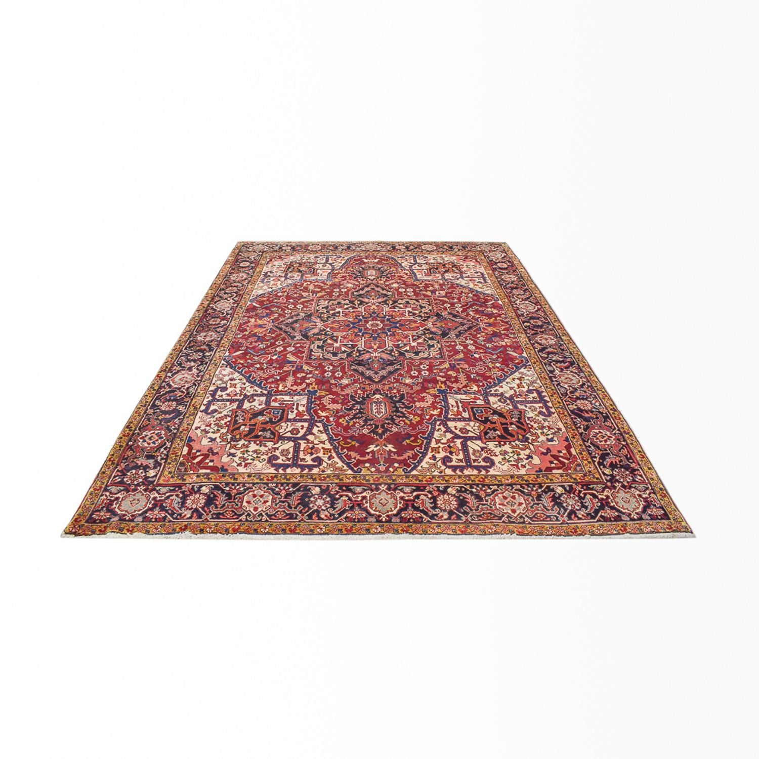 Tapis persan - Nomadic - 335 x 255 cm - rouge bordeaux