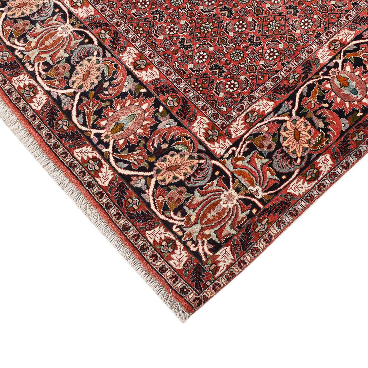 Tapis persan - Bidjar - 250 x 200 cm - rouge foncé