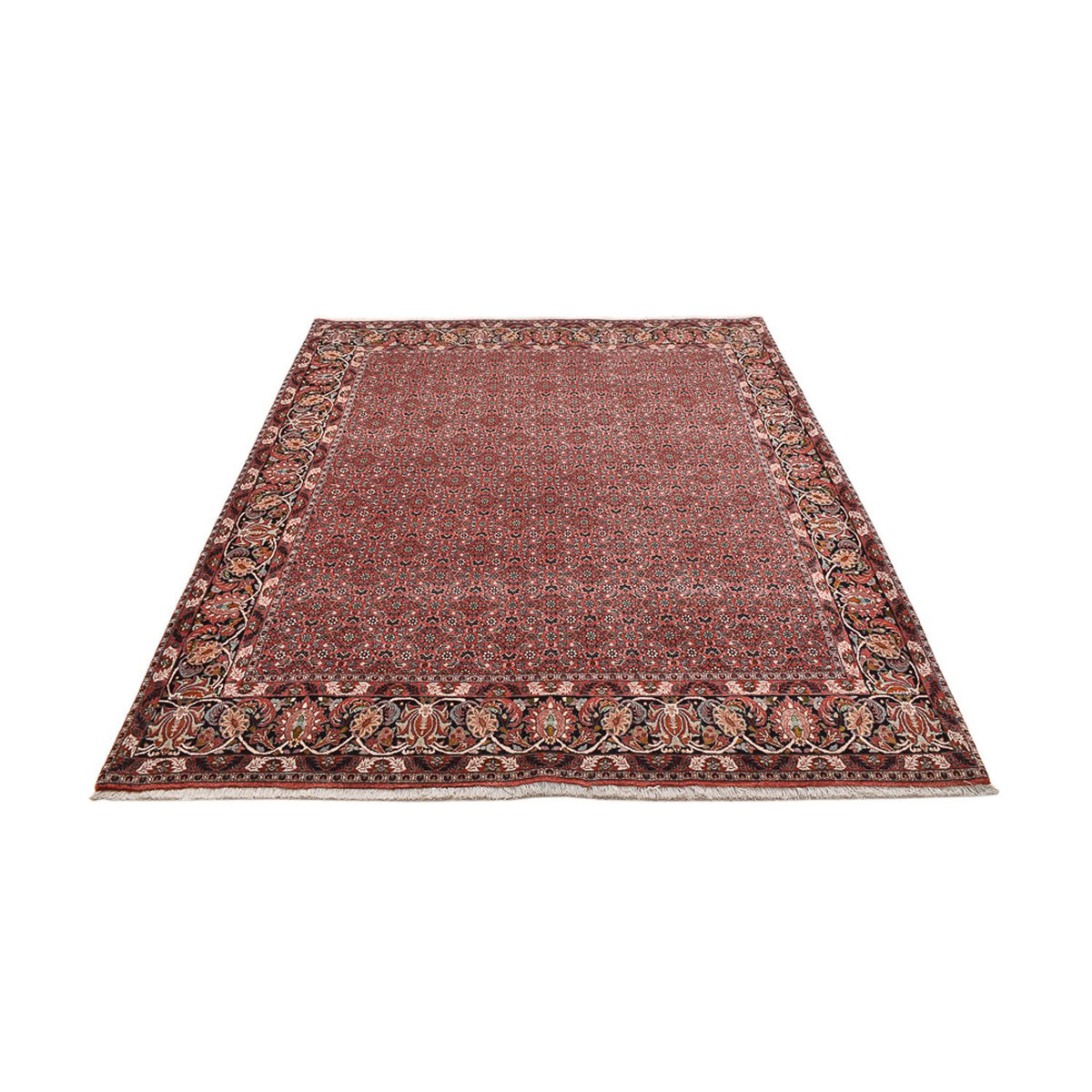 Tapis persan - Bidjar - 250 x 200 cm - rouge foncé