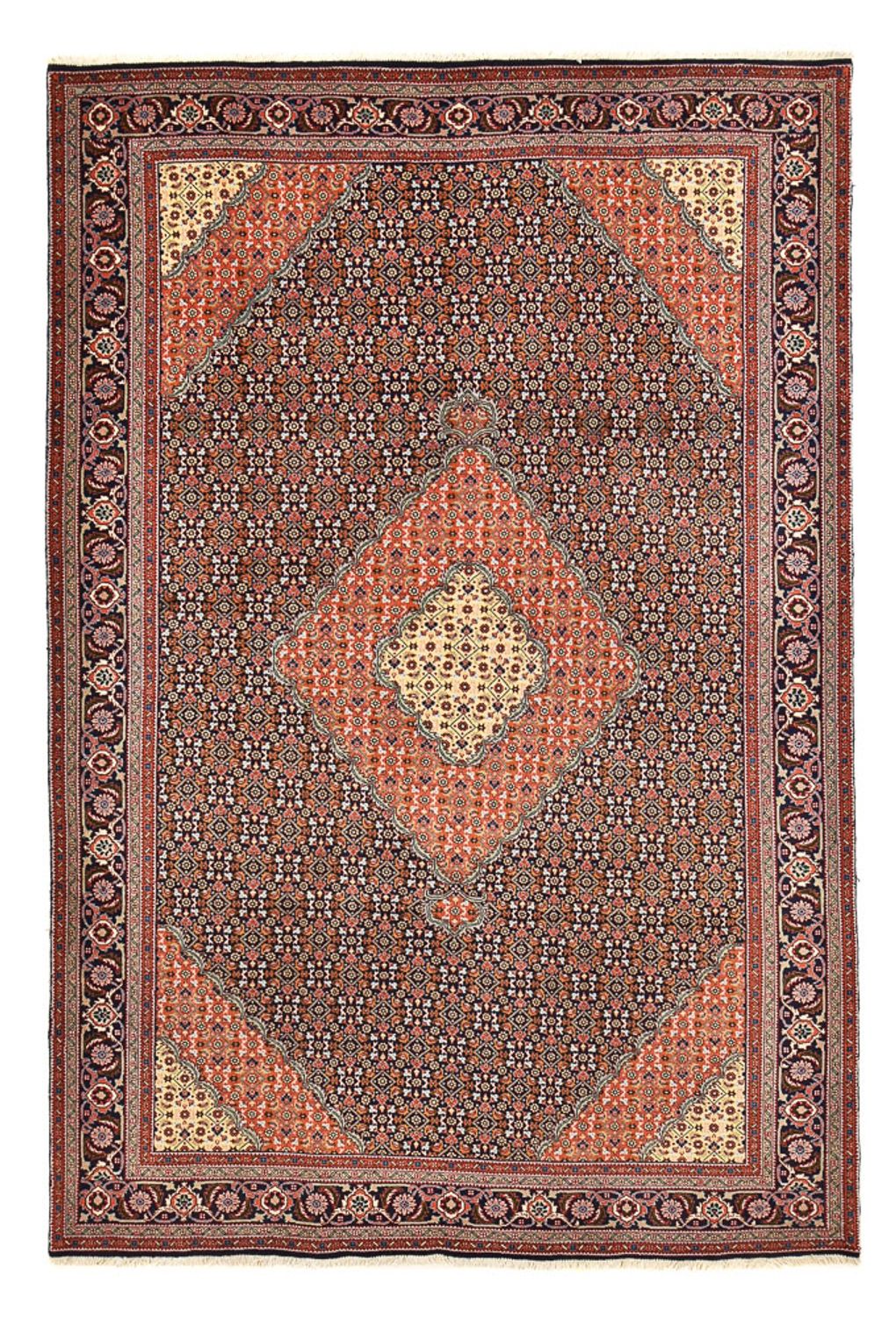 Tapis persan - Nomadic - 288 x 200 cm - rouge bordeaux