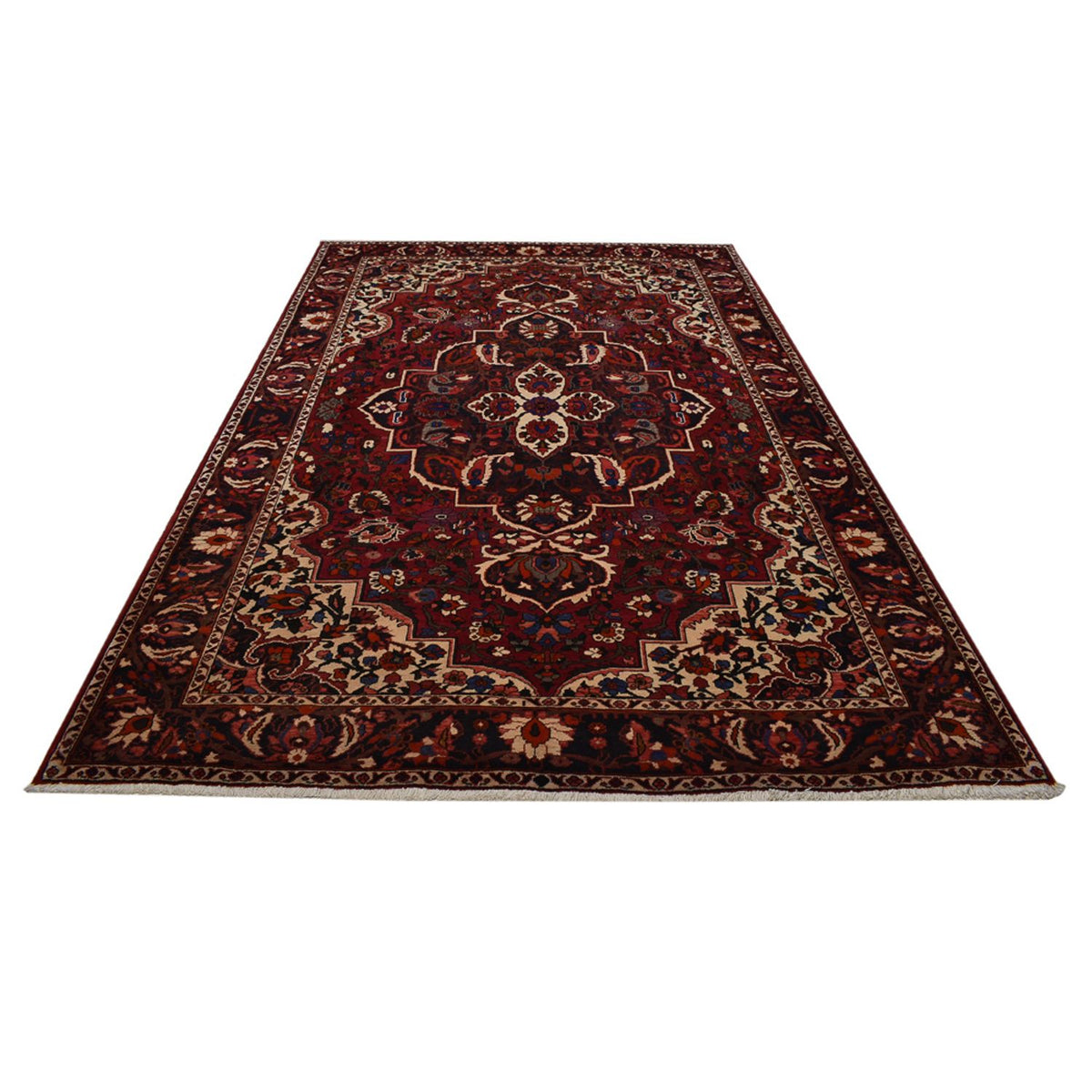 Tapis persan - Nomadic - 313 x 203 cm - rouge foncé