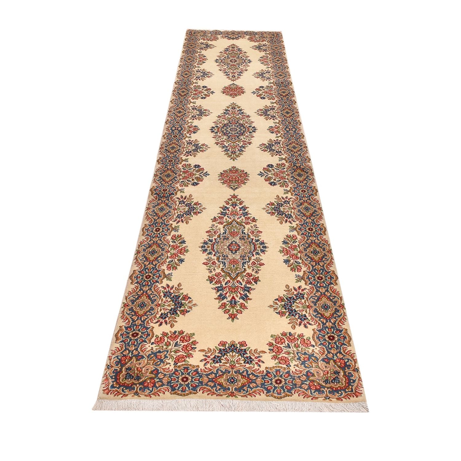 Tapis de couloir Tapis persan - Royal - 396 x 90 cm - beige