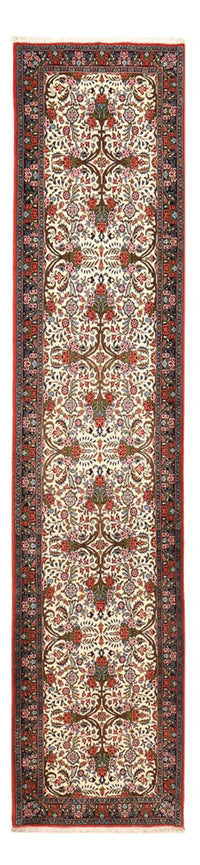 Tapis de couloir Tapis persan - Bidjar - 400 x 92 cm - beige